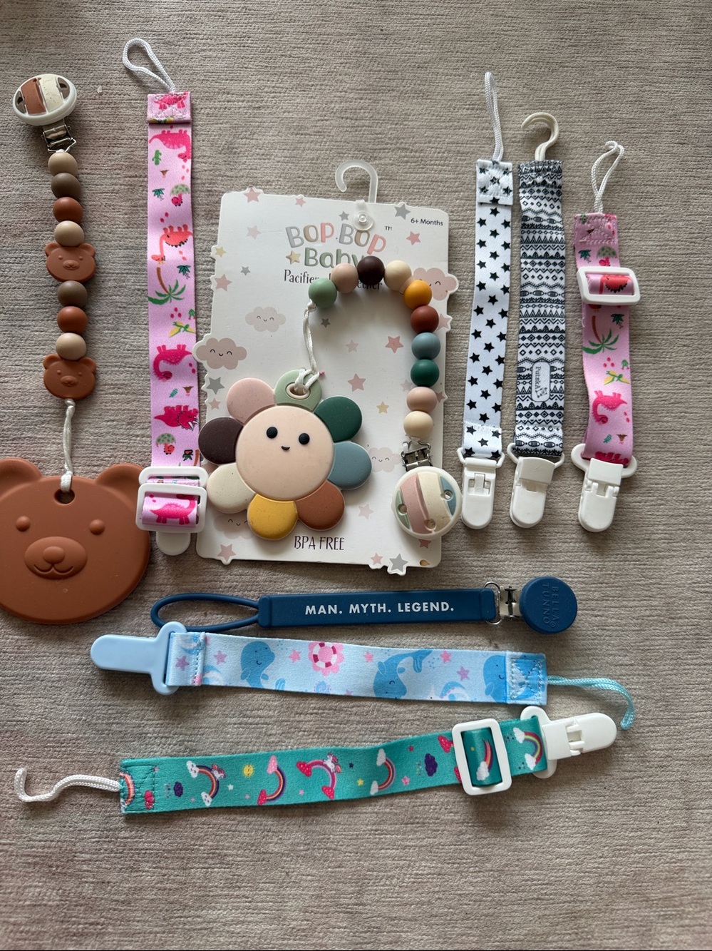 Pacifier Clips Teethers Silicone 9